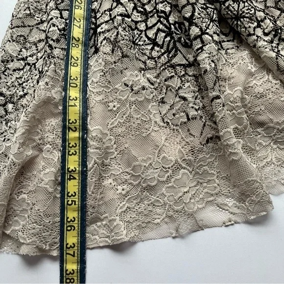 Free People Flocked Lace Dress Fit and Flare Sleeveless Small - Picture 10 of 15